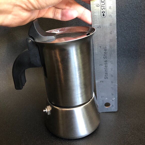 Cafetera Bialetti Espresso Coffee Maker Brewer Moka Pot 1 cup Stainless - Picture 3 of 7
